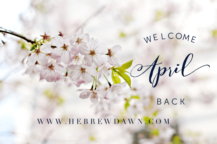 April Showers Bring May Flowers: Friday Fun on HebrewDawn