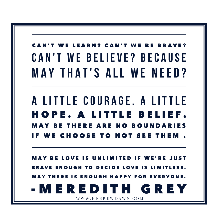 HebrewDawn: Meredith Grey quote