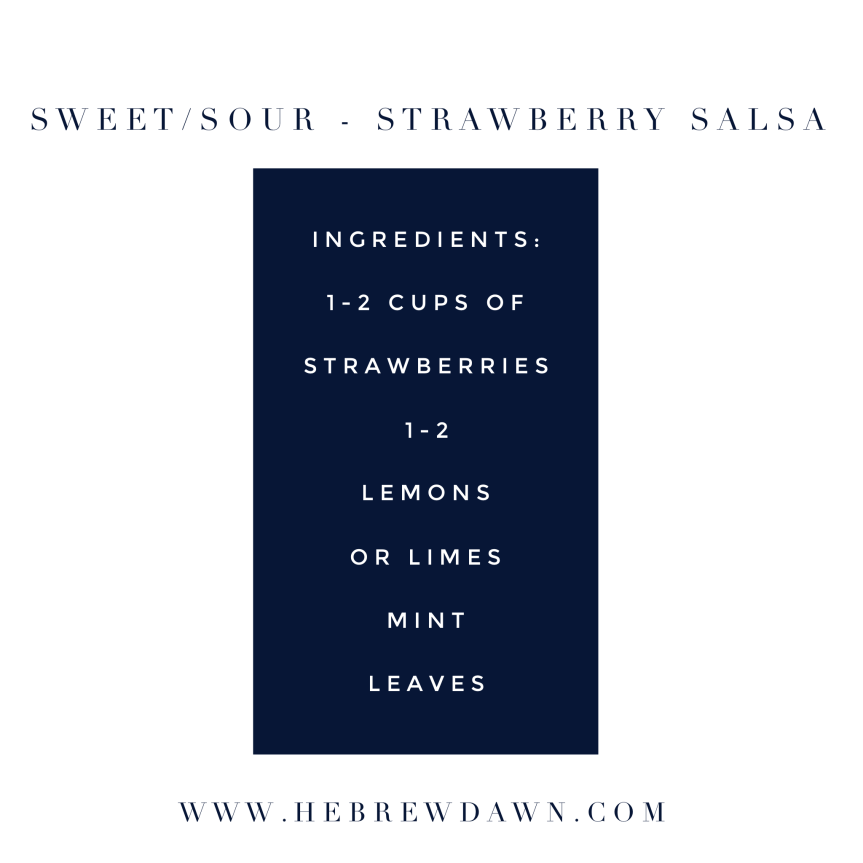 HebrewDawn: Sweet/Sour - Strawberry Salsa 